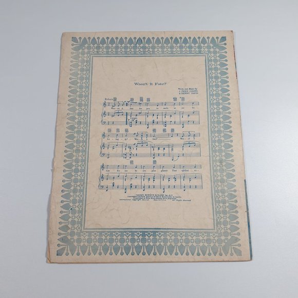 Vintage Sheet Music Sleepy Valley 1929 Piano Voice Ukulele Easy Listening - Picture 2 of 5